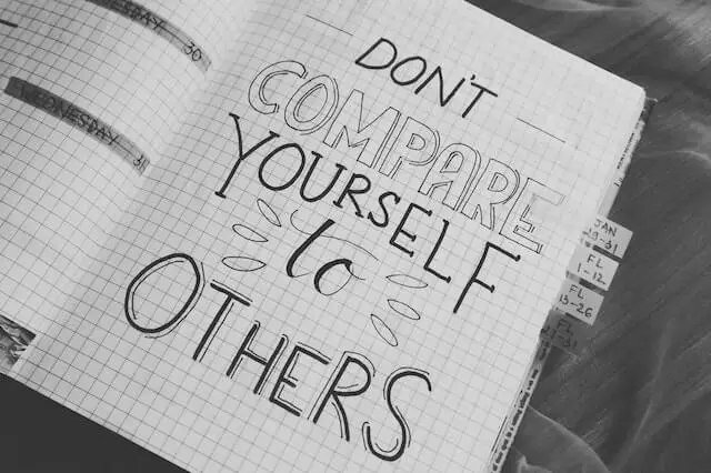 Don't compare yourself to others when life gets hard